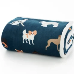Discount Dog Club Printed Fleece Throws | Blankets, Throws & Bedspreads