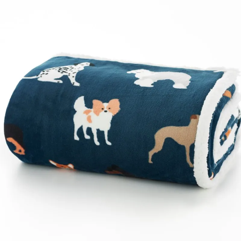 Discount Dog Club Printed Fleece Throws | Blankets, Throws & Bedspreads