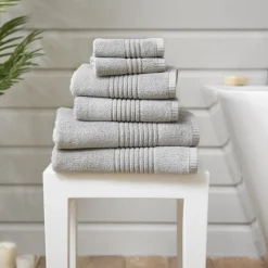 Online Quik Dri Bath Towel Light Grey Towels