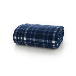Online Snuggle Touch Tartan Throw 140x180cm Midnight Throws