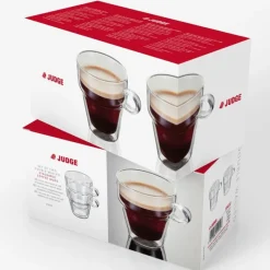 Hot Double Walled Set of 2 Coffee Glasses Glassware