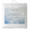 Fashion Embossed Check Mattress Protector Mattress Toppers & Protectors