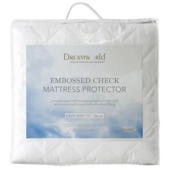 Fashion Embossed Check Mattress Protector Mattress Toppers & Protectors