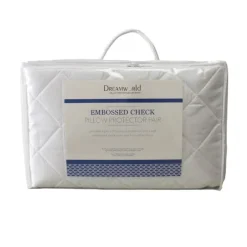 Discount Embossed Check Pair of Pillow Protector Mattress Toppers & Protectors