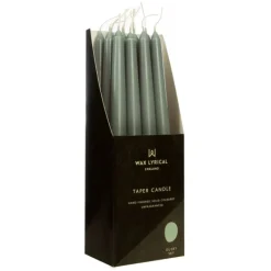 Clearance Dusky Blue Tapered Candle Candles & Diffusers