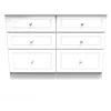 New Edinbrugh 6 Drawer Midi Chest Chest Of Drawers