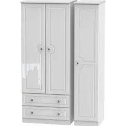 Best Edinbrugh Triple 2 Drawer Wardrobe Wardrobes