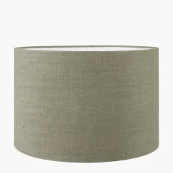 Fashion Edward Pistachio Linen Cylinder Shade Lamp Shades