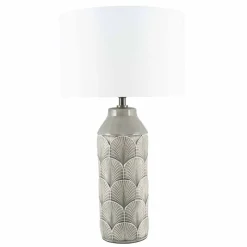 Sale Embossed Grey Lamp Table Lamps