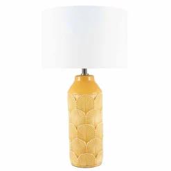 Best Embossed Mustard Lamp Table Lamps