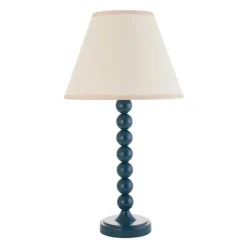 Online Marlin Blue Higgledy Lamp & 25cm Vintage White Ivy Shade Table Lamps