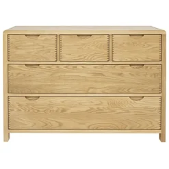 Sale Bosco 5 Drawer Low Wide Chest Chest Of Drawers