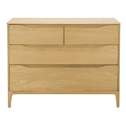 Online Rimini 4 Drawer Low Wide Chest Chest Of Drawers