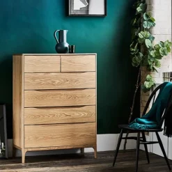 Outlet Rimini 6 Drawer Tall Wide Chest Chest Of Drawers