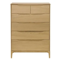 Outlet Rimini 6 Drawer Tall Wide Chest Chest Of Drawers