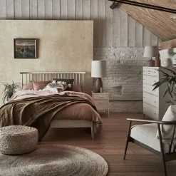 Clearance Salina Bed with Spindle Headboard Bed Frames | Bed Frames