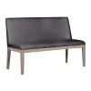 Clearance Falun Dark Grey Short Bench Dining Benches