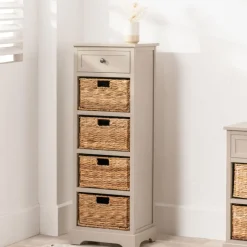New Farmhouse 1 Drawer 4 Basket Unit Cupboards