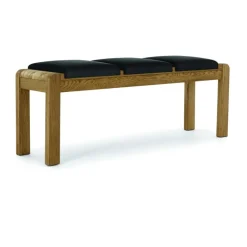 New Fenwick Dining Bench Cushion in Steel - Set of 3 Dining Benches