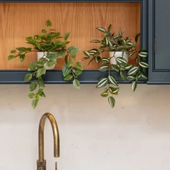 Hot Assorted Greenery In Pot Artificial Flowers