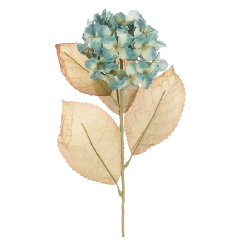 Hot Blue Vintage Hydrangea Stem Artificial Flowers