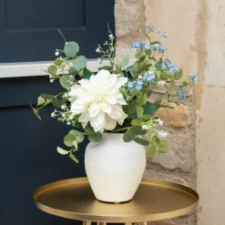 Best Dahlia & Forget-Me-Not in Vase Artificial Flowers