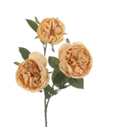 Fashion Eco Cabbage Rose Spray Beige Artificial Flowers