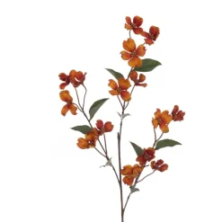 Outlet Eco Dogwood Spray Orange Artificial Flowers