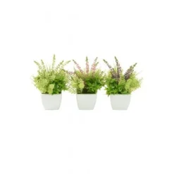 Best Erica Geranium Pot 18cm Assorted Artificial Flowers