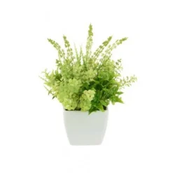 Best Erica Geranium Pot 18cm Assorted Artificial Flowers