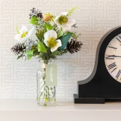 Fashion Helleborne in Perfume Bottle Artificial Flowers