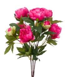Online Large Dark Pink Peony Bush Artificial Flowers