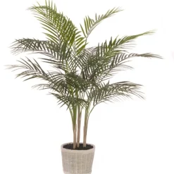 Outlet Palm Tree in Ceramic Pot Artificial Flowers