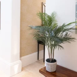 Outlet Palm Tree in Ceramic Pot Artificial Flowers