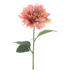 Sale Pink & Green Juliet Dahlia Artificial Flowers