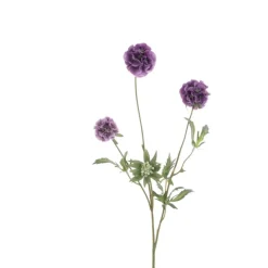 Fashion Purple Scabiosa Stellata Spray Artificial Flowers