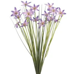 Sale Purple Star Flower with Grass Artificial Flowers
