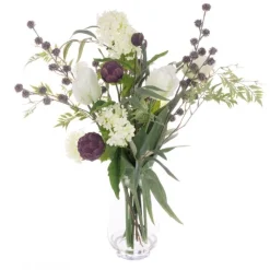 Outlet Tulip & Artichoke in Vase Artificial Flowers