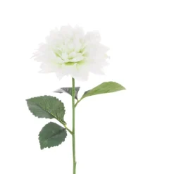 Sale White & Green Juliet Dahlia Artificial Flowers