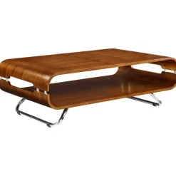 Best Florida Curved Coffee Table in Walnut Coffee Tables