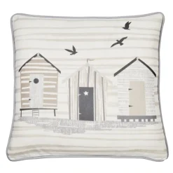 Hot Fusion Beach Huts Outdoor Cushion Natural Cushions | Garden Storage & Accessories