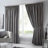 Best Fusion Dijon Charcoal Blackout Curtains Curtains