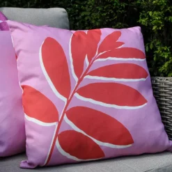Outlet Fusion Leaf Pink Outdoor Cushion Cushions
