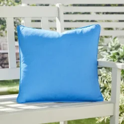 Clearance Fusion Plain Outdoor Cushion Blue Cushions | Garden Storage & Accessories