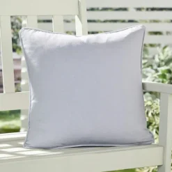 Online Fusion Plain Outdoor Cushion Silver Cushions | Garden Storage & Accessories