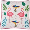 Best Fusion Tropical Flamingo Outdoor Cushion Pink Cushions | Garden Storage & Accessories