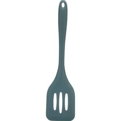 Sale Twist Silicone Slotted Turner Blue Kitchen Utensils