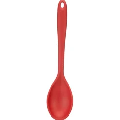 Sale Twist Silicone Solid Spoon Red Kitchen Utensils