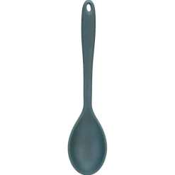 Sale Twist Silicone Solid Spoon Blue Kitchen Utensils