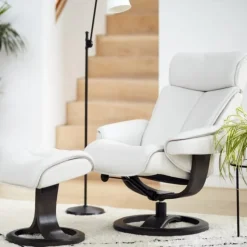 Sale Bergen Large Swivel Recliner Chair & Stool Set Swivel Chairs